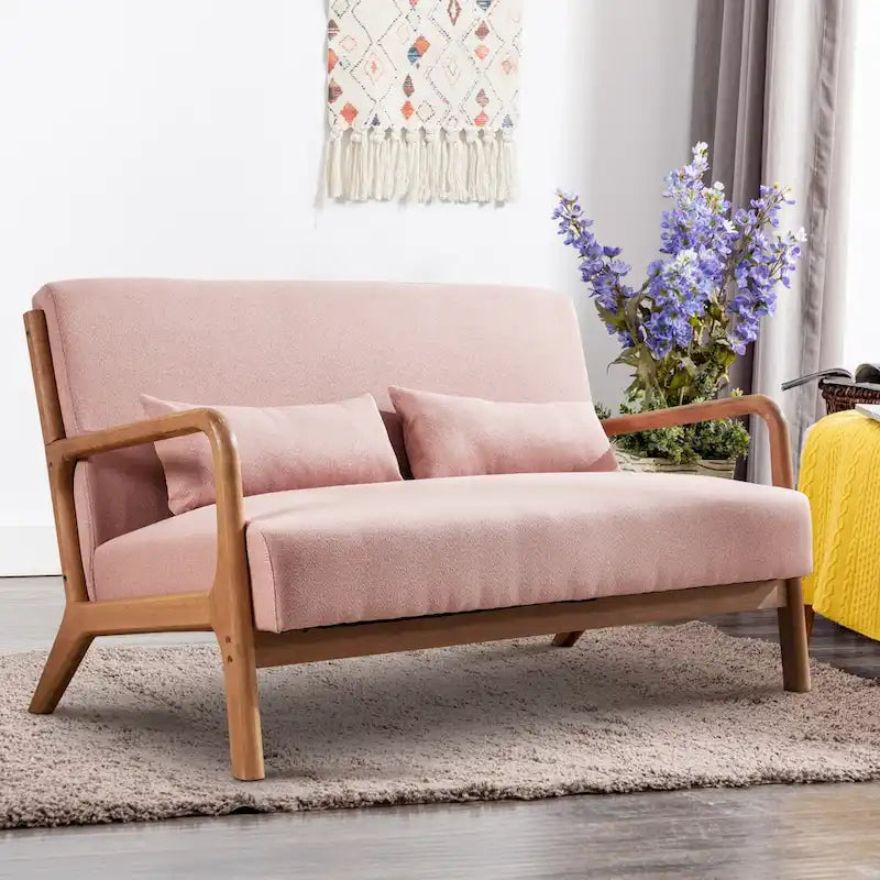 Fauteuil d'appoint moderne Ebello en bois massif