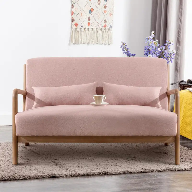 Fauteuil d'appoint moderne Ebello en bois massif