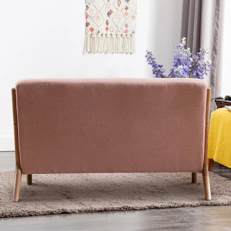 Fauteuil d'appoint moderne Ebello en bois massif