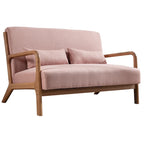 Fauteuil d'appoint moderne Ebello en bois massif