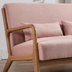 Fauteuil d'appoint moderne Ebello en bois massif