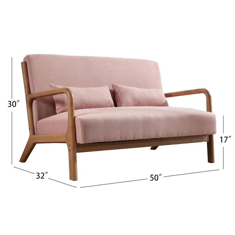 Fauteuil d'appoint moderne Ebello en bois massif