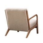Fauteuil d'appoint moderne Ebello en bois massif