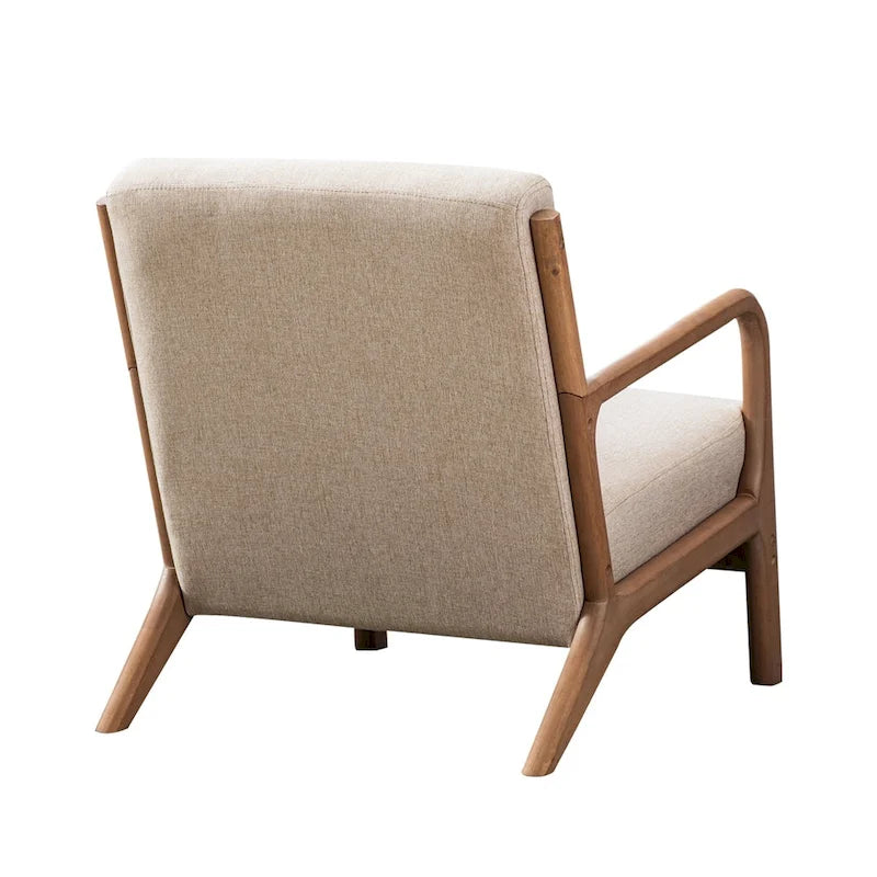 Fauteuil d'appoint moderne Ebello en bois massif