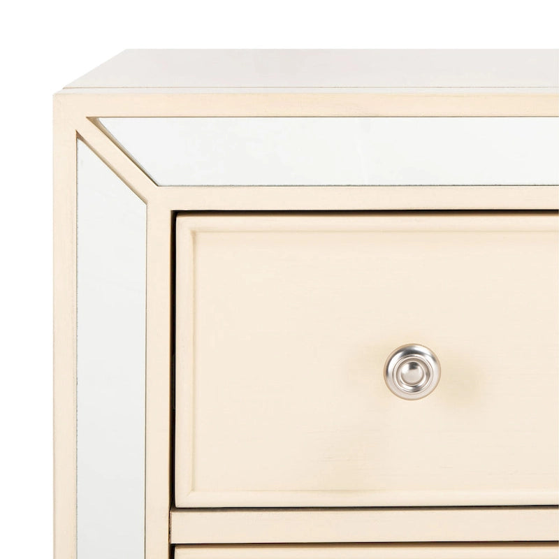 Commode à trois tiroirs miroir SAFAVIEH Amey