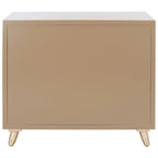 Commode de chambre à coucher SAFAVIEH Audra à 3 tiroirs.