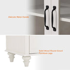 Meuble TV WAMPAT style ferme avec portes coulissantes de style grange, meuble de rangement pour téléviseurs jusqu'à 65 pouces