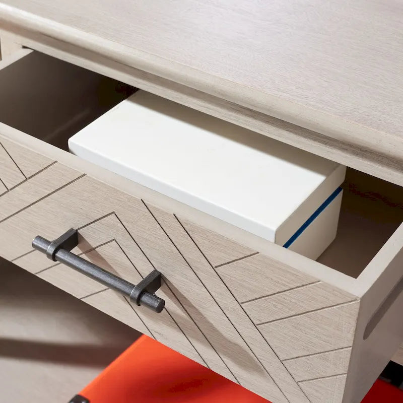 Console SAFAVIEH Jeanie à 3 tiroirs et étagère inférieure - 120 cm L x 33 cm l x 75 cm H