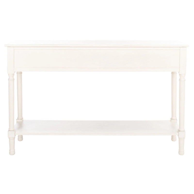 Console SAFAVIEH Jeanie à 3 tiroirs et étagère inférieure - 120 cm L x 33 cm l x 75 cm H