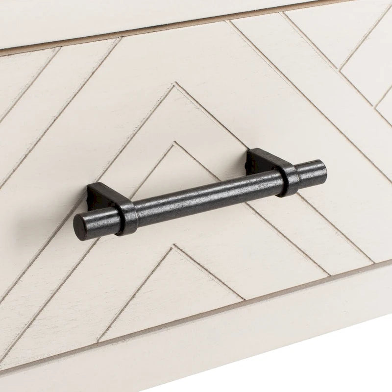 Console SAFAVIEH Jeanie à 3 tiroirs et étagère inférieure - 120 cm L x 33 cm l x 75 cm H