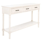 Console SAFAVIEH Jeanie à 3 tiroirs et étagère inférieure - 120 cm L x 33 cm l x 75 cm H