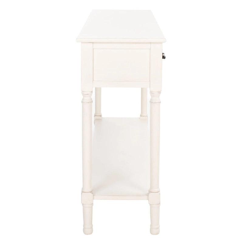 Console SAFAVIEH Jeanie à 3 tiroirs et étagère inférieure - 120 cm L x 33 cm l x 75 cm H