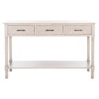 Console SAFAVIEH Jeanie à 3 tiroirs et étagère inférieure - 120 cm L x 33 cm l x 75 cm H