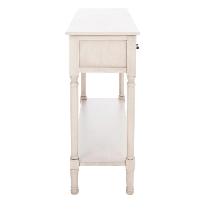 Console SAFAVIEH Jeanie à 3 tiroirs et étagère inférieure - 120 cm L x 33 cm l x 75 cm H