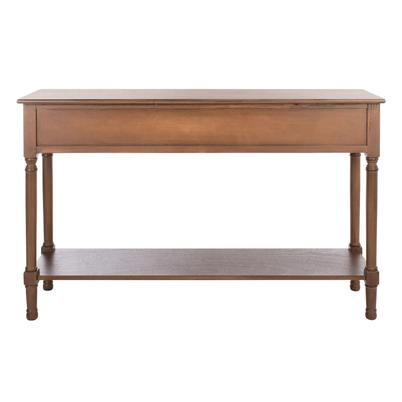 Console SAFAVIEH Jeanie à 3 tiroirs et étagère inférieure - 120 cm L x 33 cm l x 75 cm H