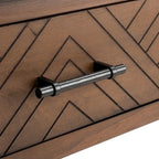 Console SAFAVIEH Jeanie à 3 tiroirs et étagère inférieure - 120 cm L x 33 cm l x 75 cm H