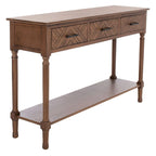 Console SAFAVIEH Jeanie à 3 tiroirs et étagère inférieure - 120 cm L x 33 cm l x 75 cm H