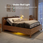 Cadre de lit ajustable FunniHomi pour lits jumeaux XL/queen/king séparés, sans dégagement, sans gravité, avec support de matelas