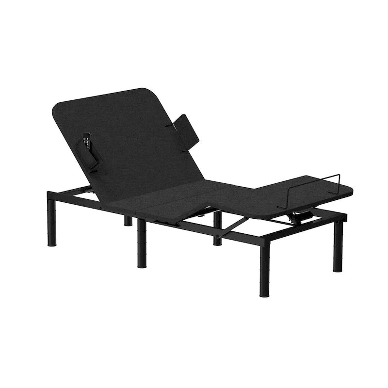 Cadre de lit ajustable FunniHomi pour lits jumeaux XL/queen/king séparés, sans dégagement, sans gravité, avec support de matelas