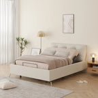 Cadre de lit ajustable FunniHomi pour lits jumeaux XL/queen/king séparés, sans dégagement, sans gravité, avec support de matelas