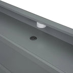 Lit plateforme avec étagères intégrées, éclairage LED et ports USB, format double/simple