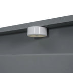 Lit plateforme avec étagères intégrées, éclairage LED et ports USB, format double/simple