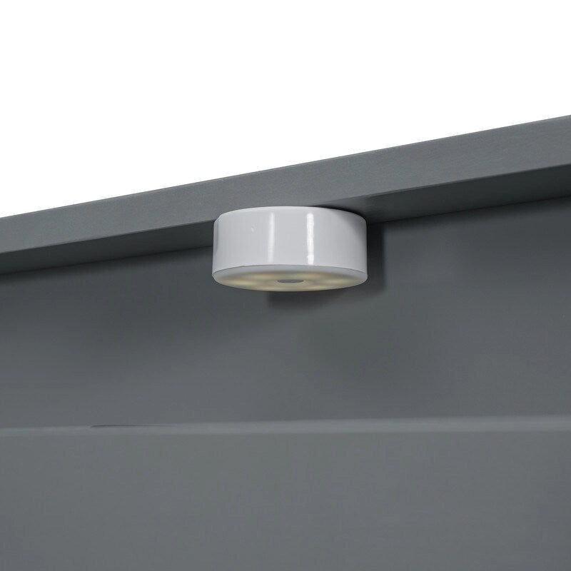 Lit plateforme avec étagères intégrées, éclairage LED et ports USB, format double/simple