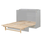 Lit escamotable pleine grandeur avec grands tiroirs pour chambre à coucher