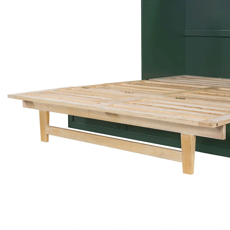 Lit escamotable pleine grandeur avec grands tiroirs pour chambre à coucher