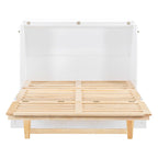 Lit escamotable pleine grandeur avec grands tiroirs pour chambre à coucher