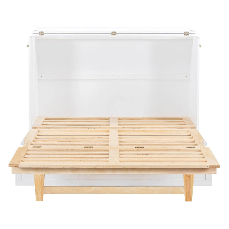 Lit escamotable pleine grandeur avec grands tiroirs pour chambre à coucher