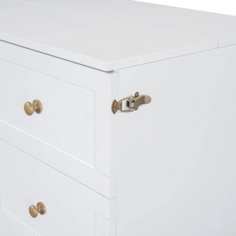 Lit escamotable pleine grandeur avec grands tiroirs pour chambre à coucher