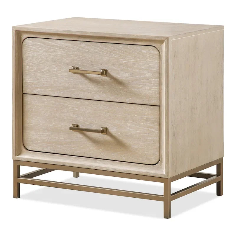 Ensemble de chambre à coucher Furniture of America Drayden Transitional en chêne massif, comprenant une commode 3 pièces et 2 tables de chevet.