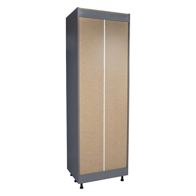 Armoire utilitaire 24 x 84 - Quatre portes - Grise - 24 x 84 x 23 3/8