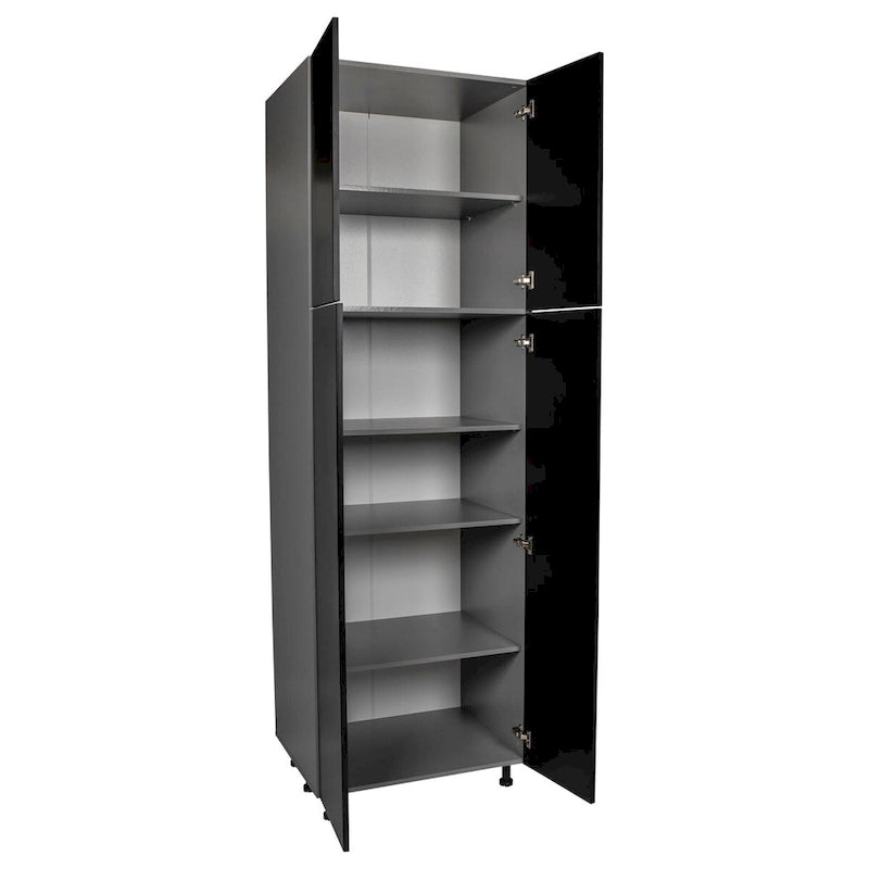 Armoire utilitaire 24 x 84 - Quatre portes - Grise - 24 x 84 x 23 3/8