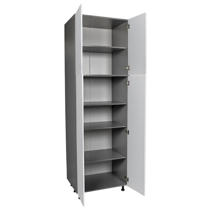 Armoire utilitaire 24 x 84 - Quatre portes - Grise - 24 x 84 x 23 3/8
