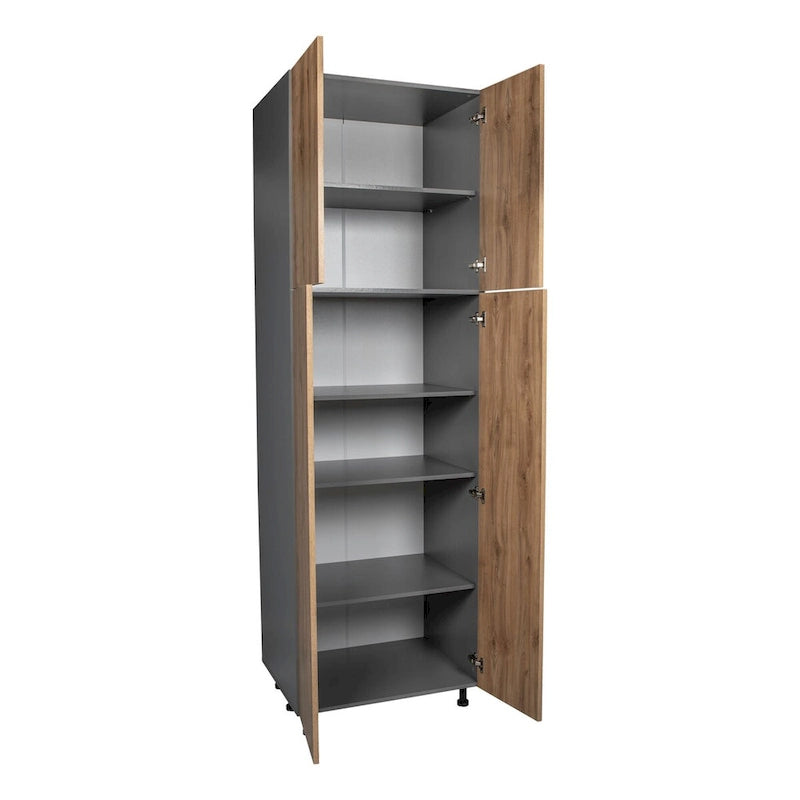 Armoire utilitaire 24 x 84 - Quatre portes - Grise - 24 x 84 x 23 3/8