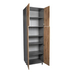 Armoire utilitaire 24 x 84 - Quatre portes - Grise - 24 x 84 x 23 3/8