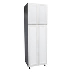Armoire utilitaire 24 x 84 - Quatre portes - Grise - 24 x 84 x 23 3/8