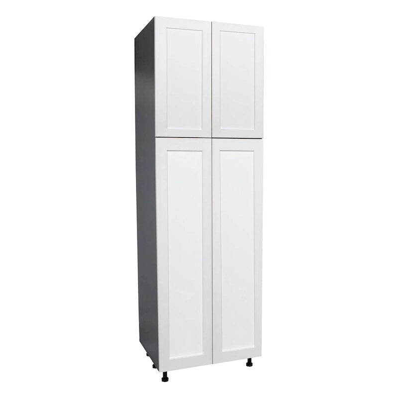 Armoire utilitaire 24 x 84 - Quatre portes - Grise - 24 x 84 x 23 3/8
