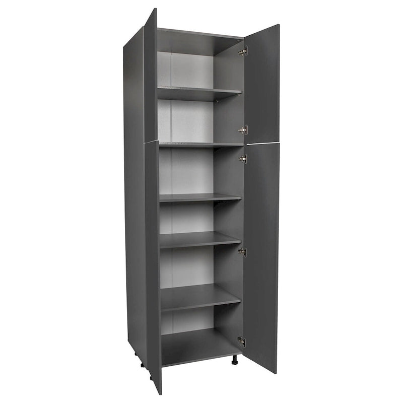 Armoire utilitaire 24 x 84 - Quatre portes - Grise - 24 x 84 x 23 3/8