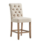 Tabourets de bar/comptoir Benchwright Premium capitonnés à dossier arrondi (lot de 2) par iNSPIRE Q Artisan
