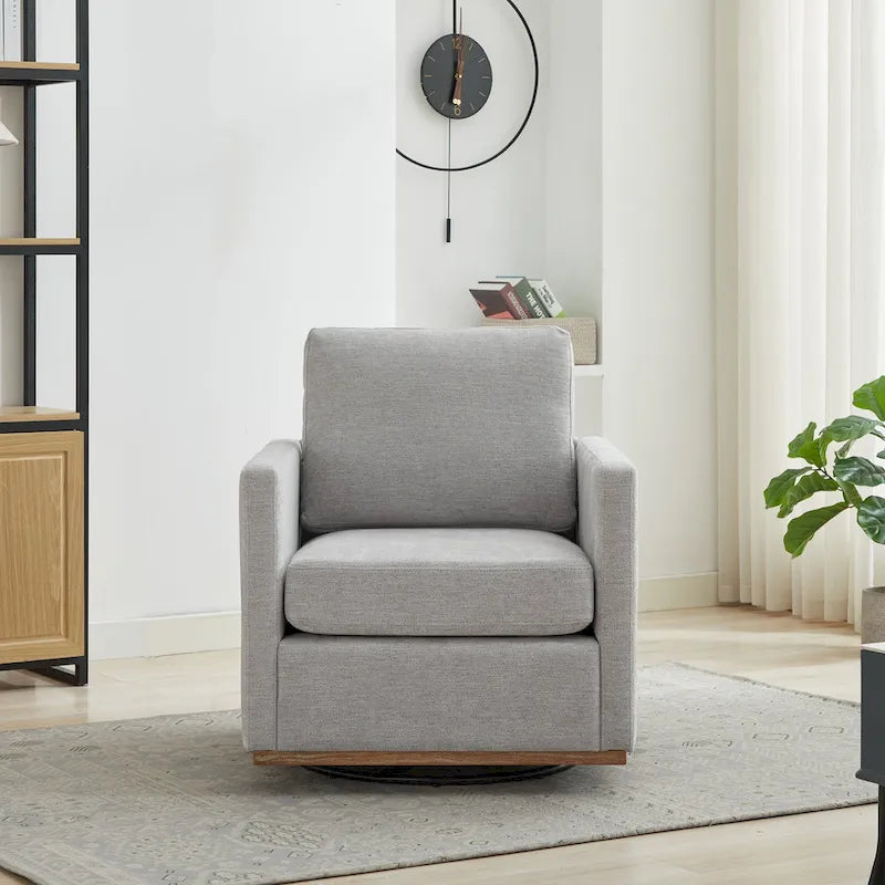 Fauteuil pivotant carré rembourré