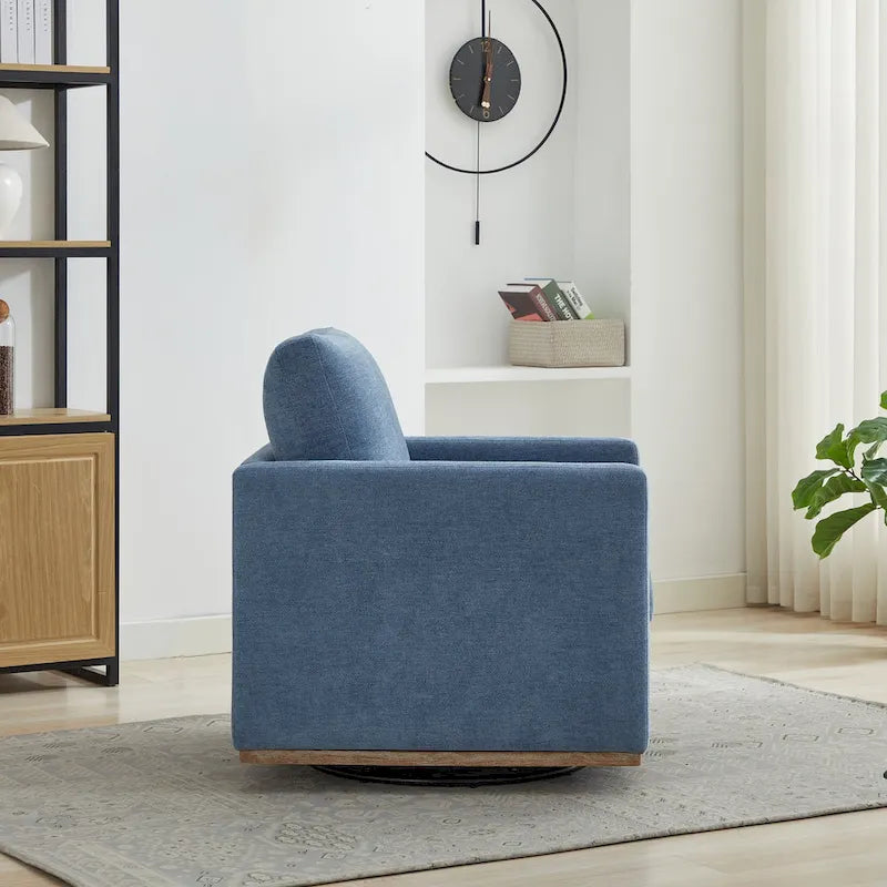 Fauteuil pivotant carré rembourré