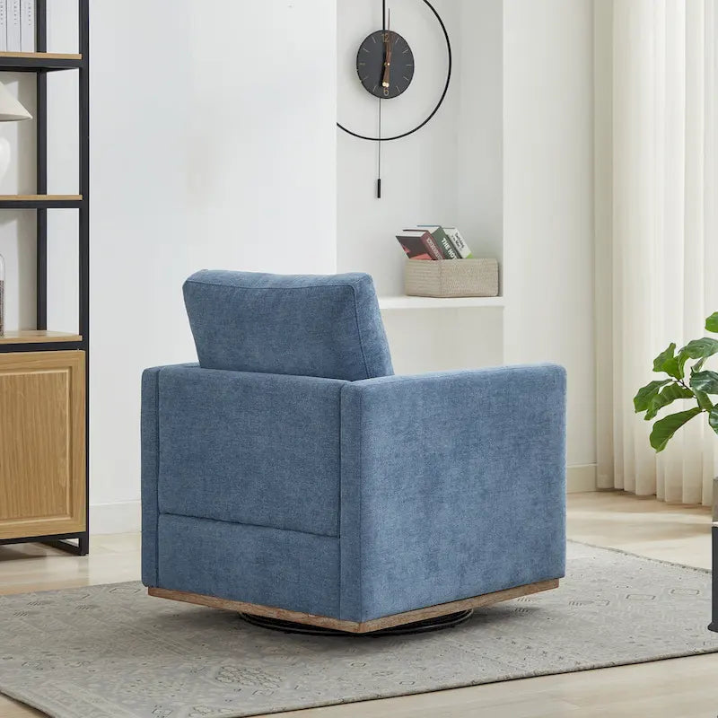 Fauteuil pivotant carré rembourré