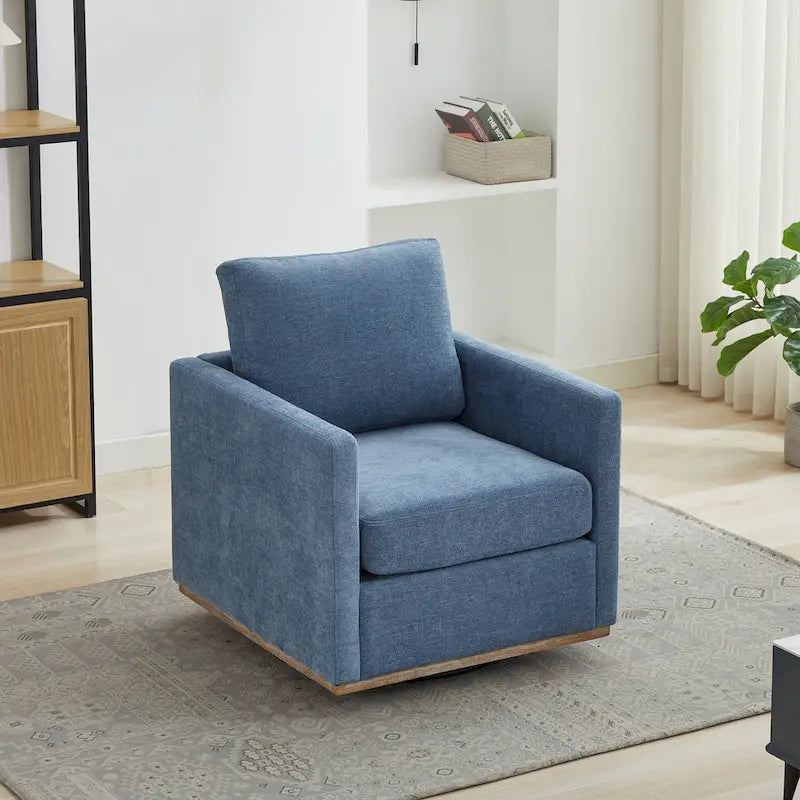 Fauteuil pivotant carré rembourré