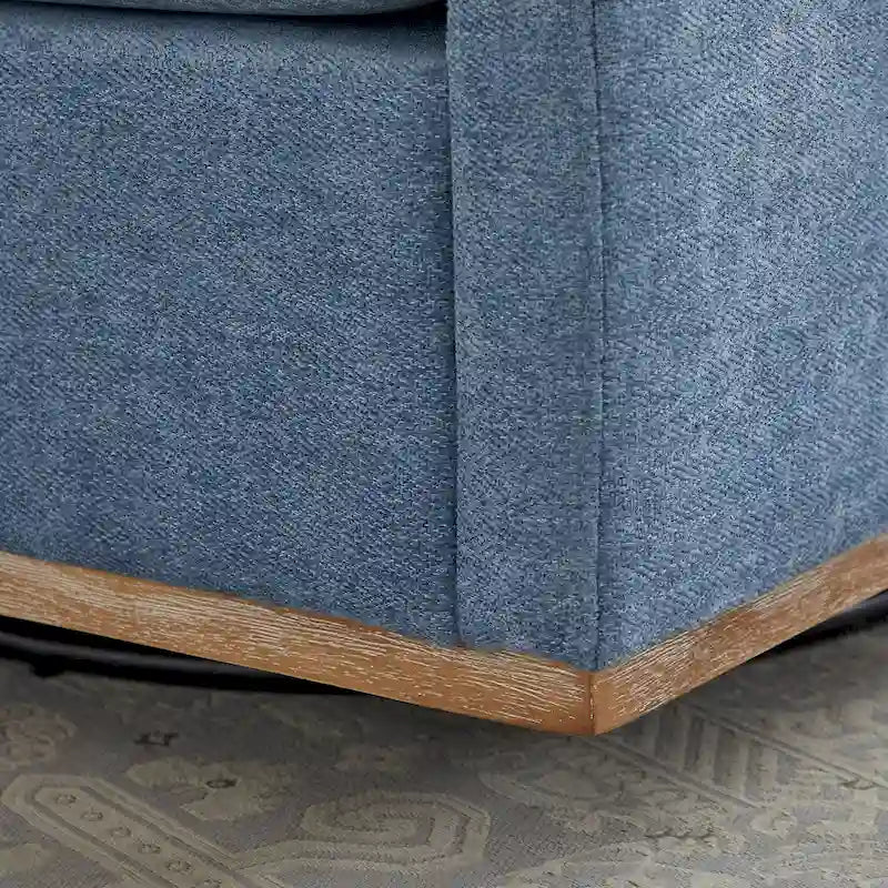 Fauteuil pivotant carré rembourré