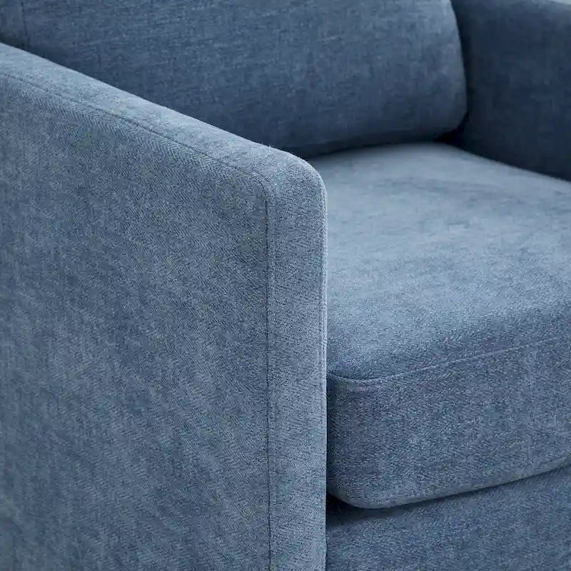 Fauteuil pivotant carré rembourré