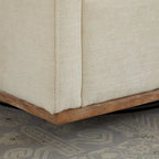 Fauteuil pivotant carré rembourré