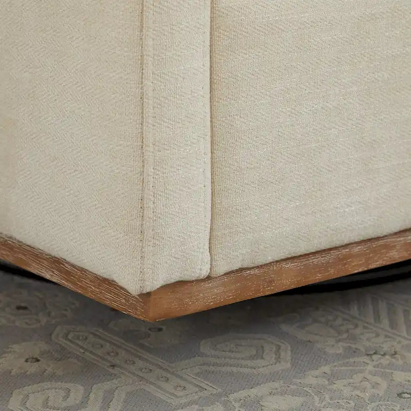 Fauteuil pivotant carré rembourré